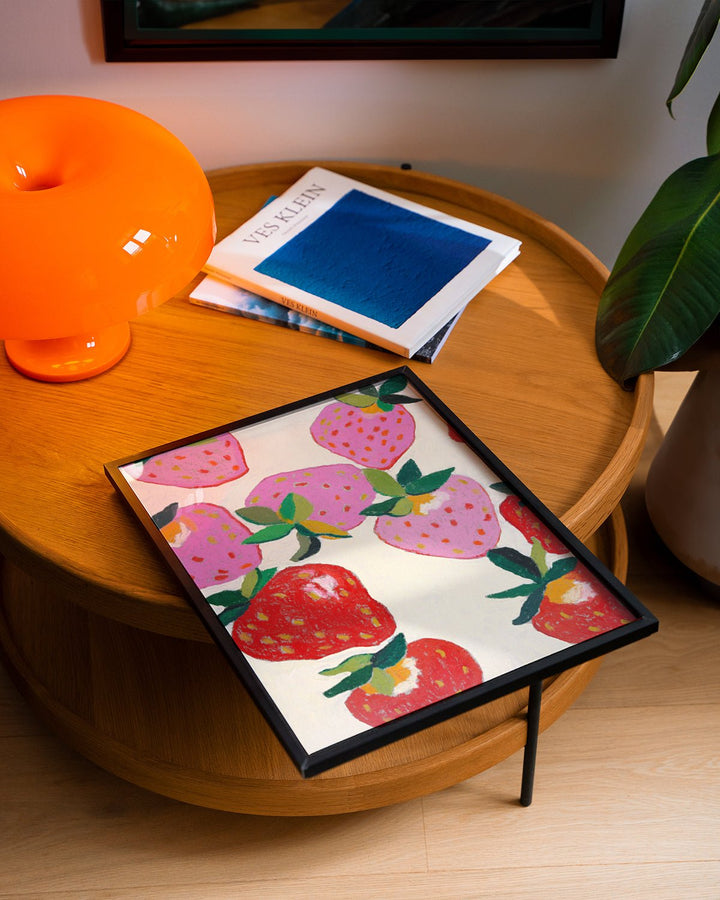 Strawberries on Cream by Julia Ockert wall - art - picture - poster