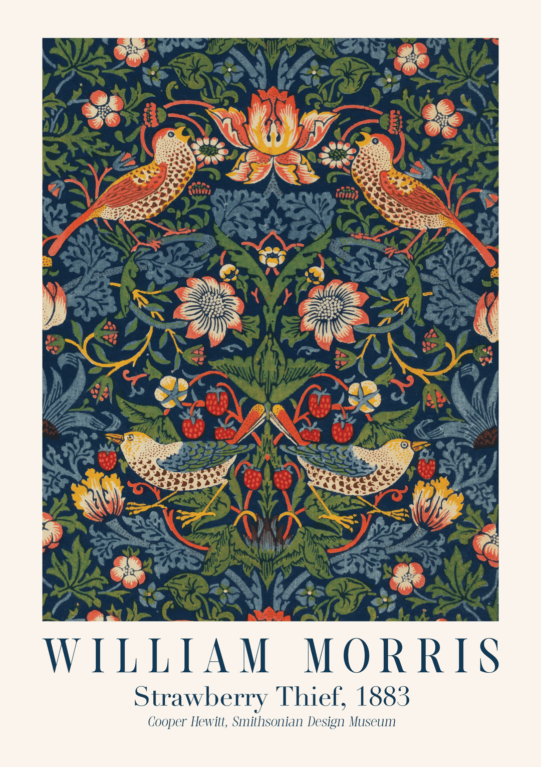 Strawberry Thief by William Morris 1883,frame