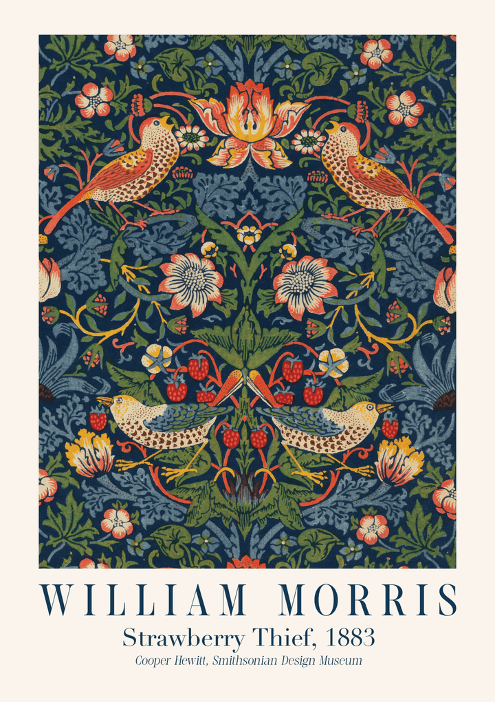 Strawberry Thief by William Morris 1883,frame
