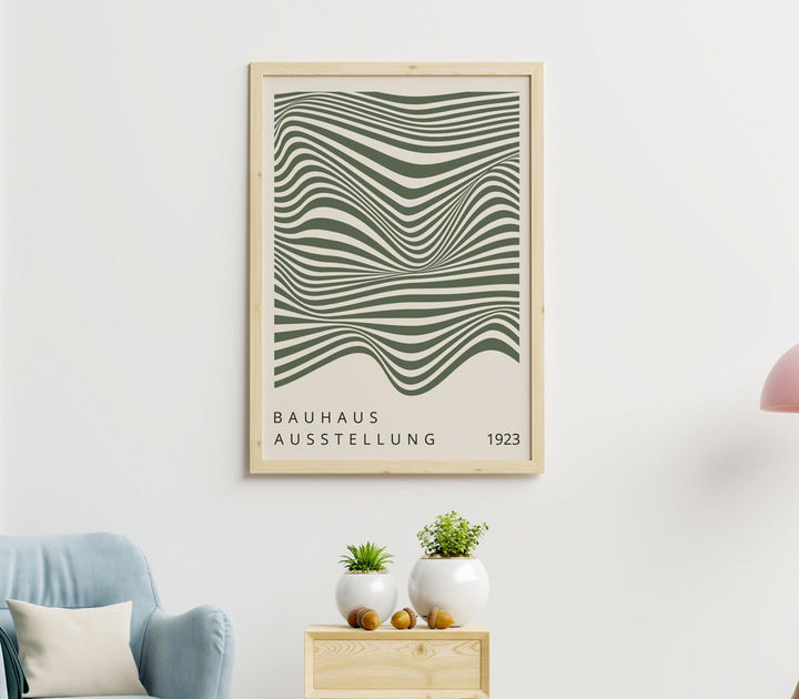 Striking Green Wave By Bauhaus - Style My Wall