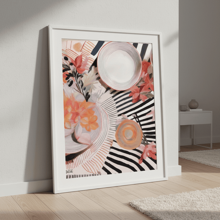 Stripe Breakfast by Inkheart Designs wall - art - picture - poster