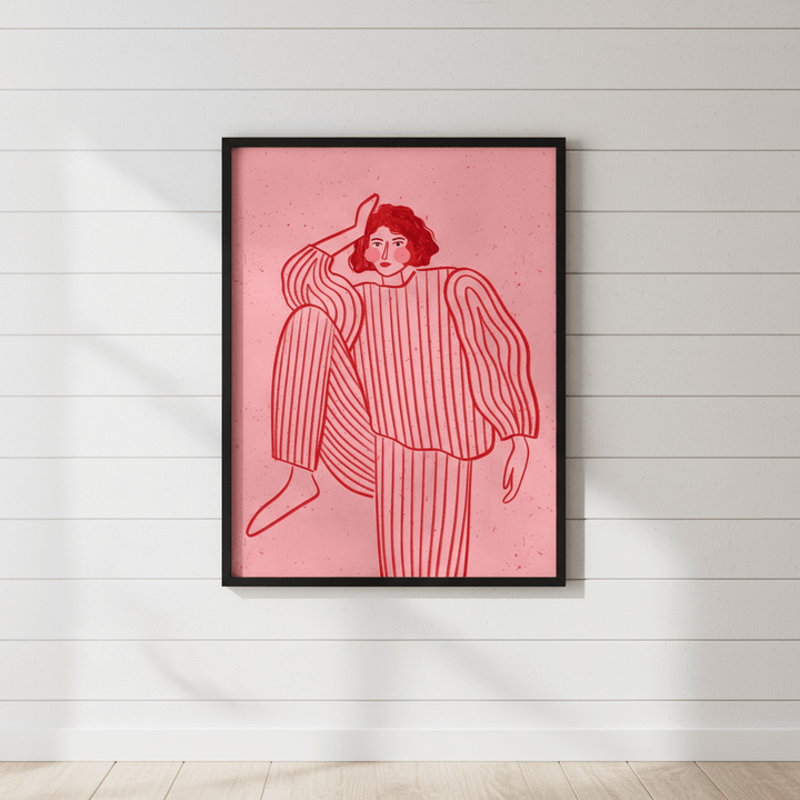 Stripes Pyjama by Bea Muller wall - art - picture - poster