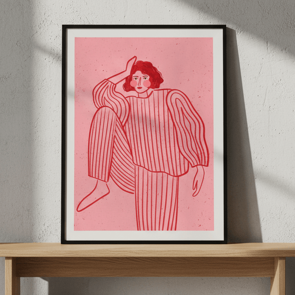 Stripes Pyjama by Bea Muller | Art & Canvas Print