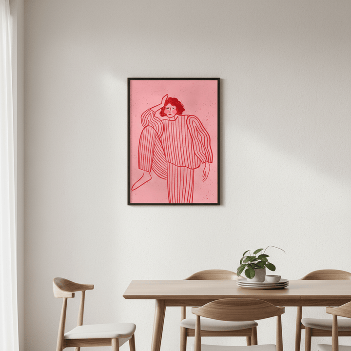 Stripes Pyjama by Bea Muller wall - art - picture - poster