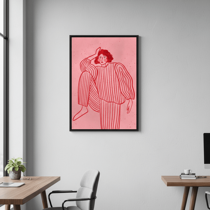 Stripes Pyjama by Bea Muller wall - art - picture - poster