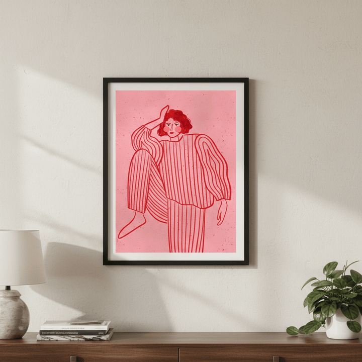 Stripes Pyjama by Bea Muller wall - art - picture - poster