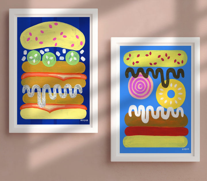 Summer Cluck Set of 2 by Kasia Sykus wall - art - picture - poster