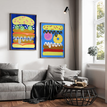 Summer Cluck Set of 2 by Kasia Sykus wall - art - picture - poster