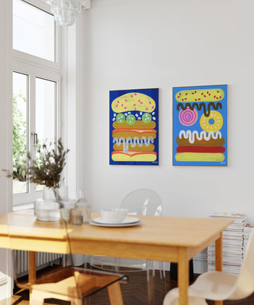 Summer Cluck Set of 2 by Kasia Sykus wall - art - picture - poster