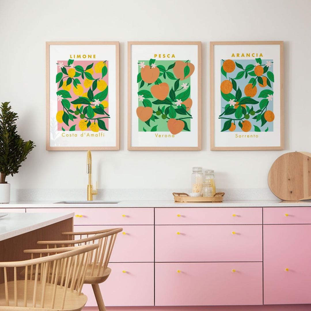 Summer Fruits Wall Prints - Set of 3 - Style My Wall