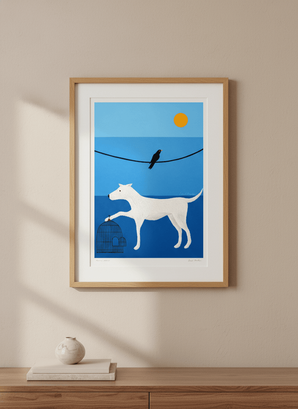 Sun And Black Bird By Ismed Rizal