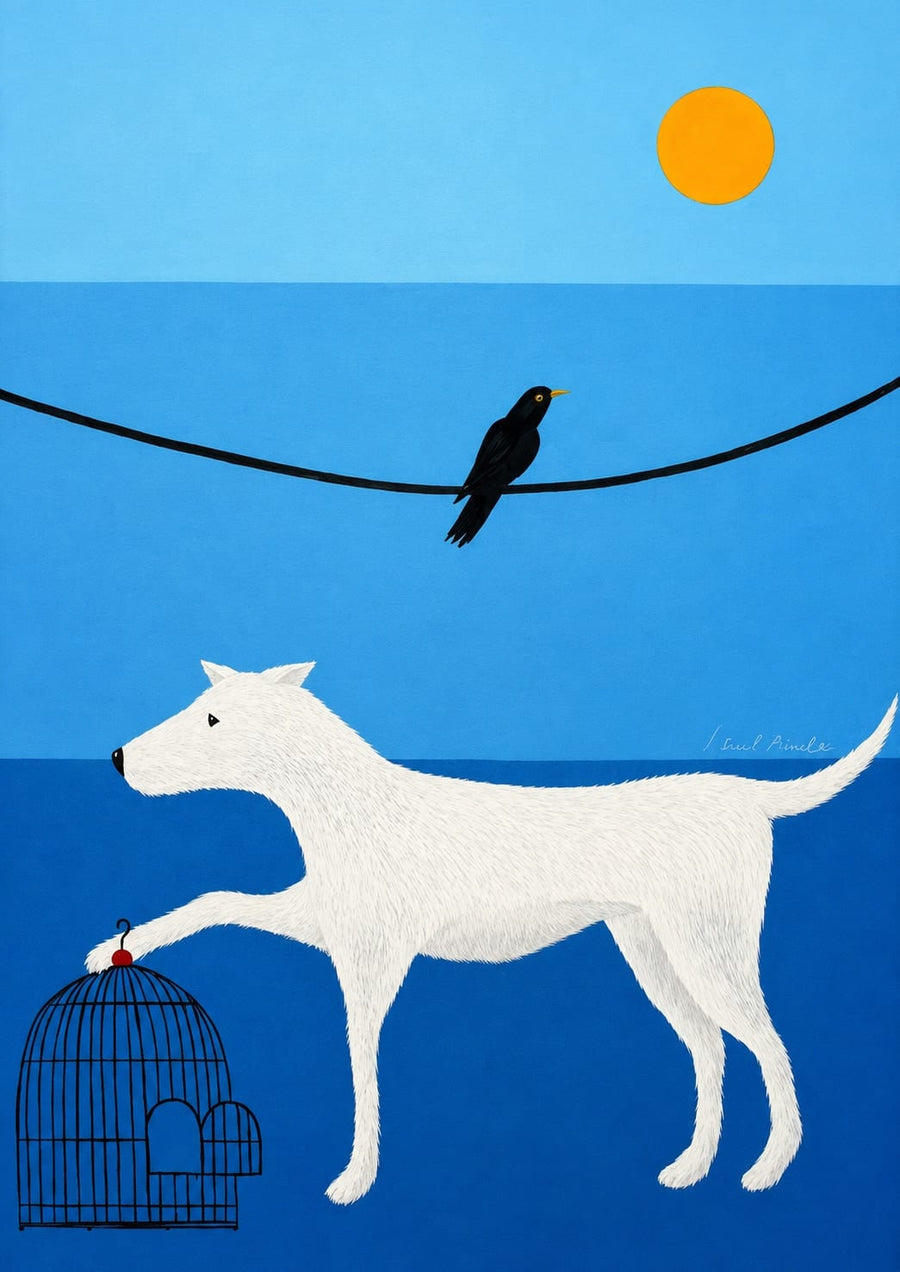 Sun And Black Bird By Ismed Rizal