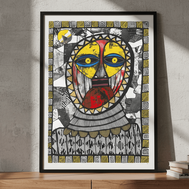 Sun Mask by Sven Reubens wall - art - picture - poster