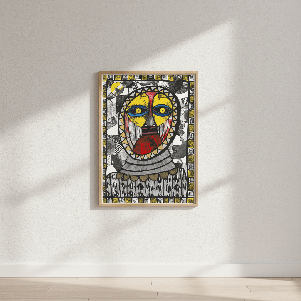 Sun Mask by Sven Reubens wall - art - picture - poster