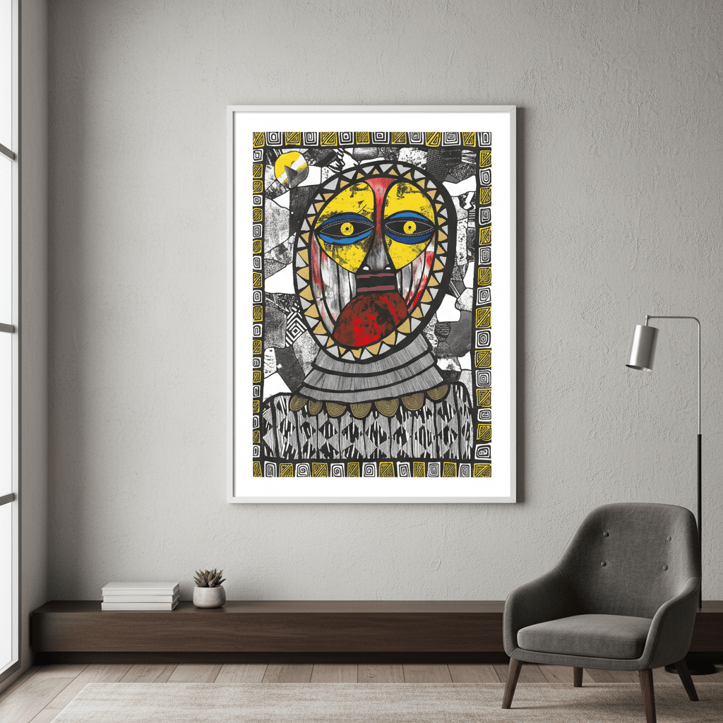Sun Mask by Sven Reubens wall - art - picture - poster