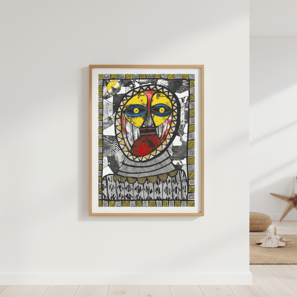 Sun Mask by Sven Reubens wall - art - picture - poster