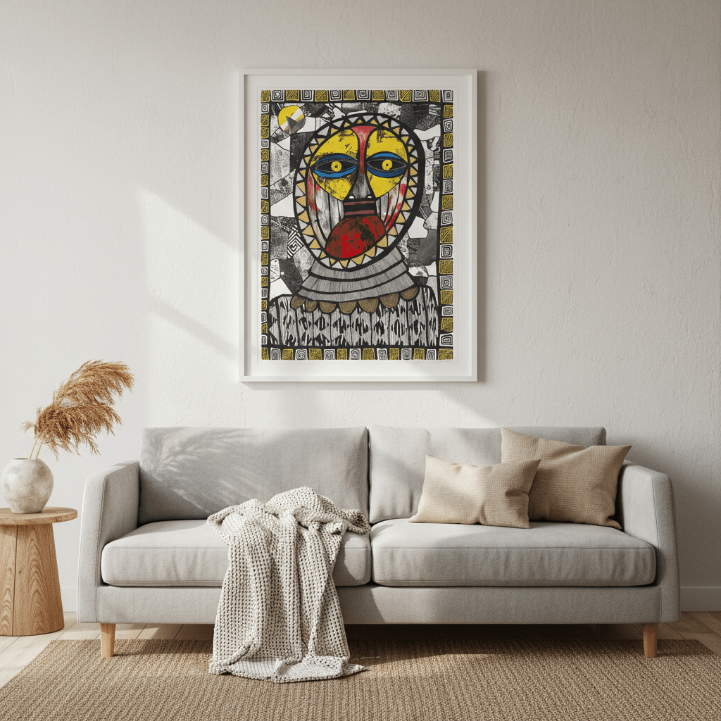 Sun Mask by Sven Reubens wall - art - picture - poster
