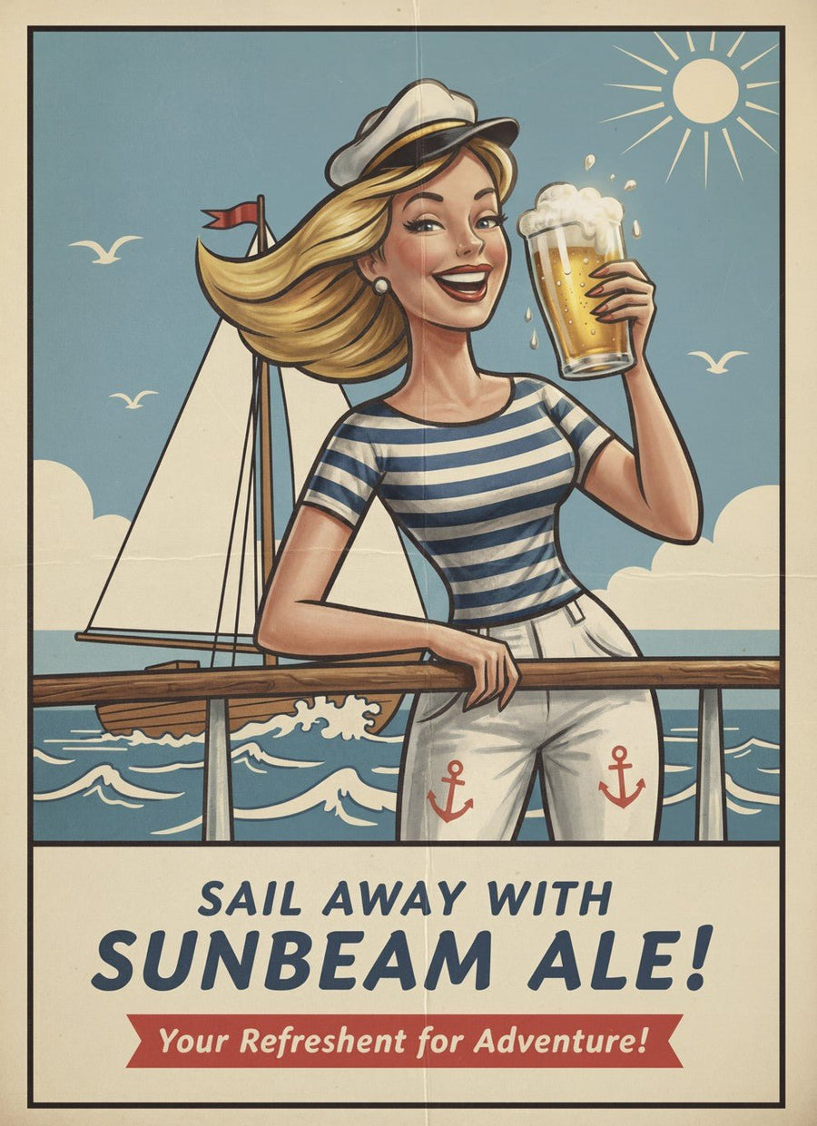 Sunbeam Ale Vintage Advertisement wall Art