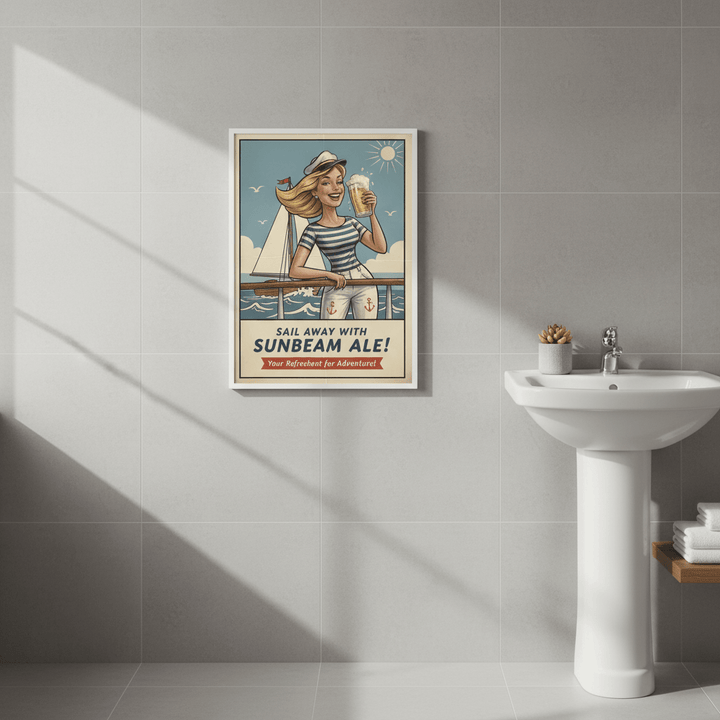 Sunbeam Ale Vintage Advertisement wall Art wall - art - picture - poster