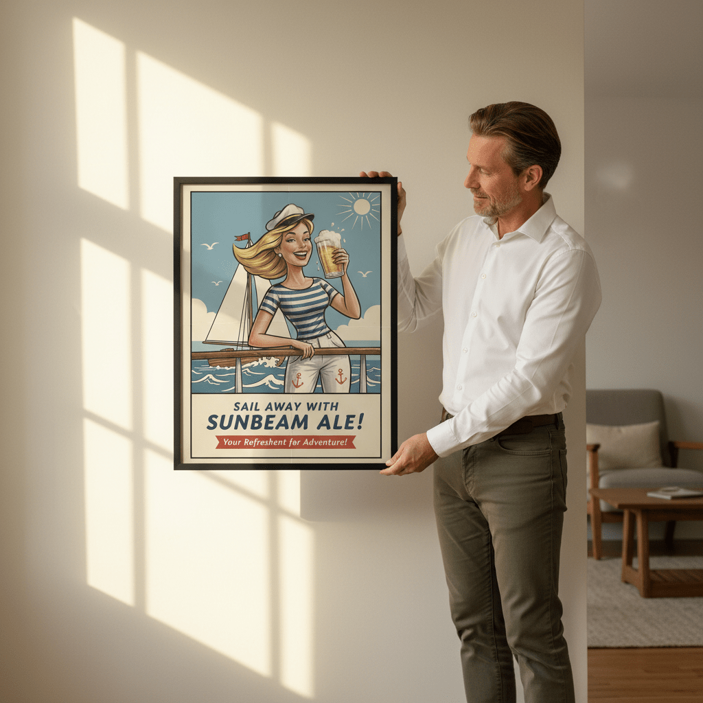 Sunbeam Ale Vintage Advertisement wall Art wall - art - picture - poster