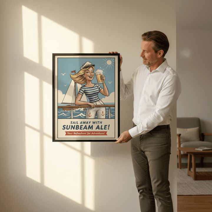 Sunbeam Ale Vintage Advertisement wall Art wall - art - picture - poster