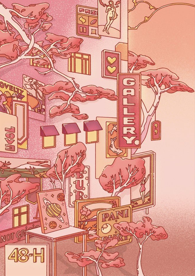 Sundays at the Sake Hotel I Sunset by Lauren Ly