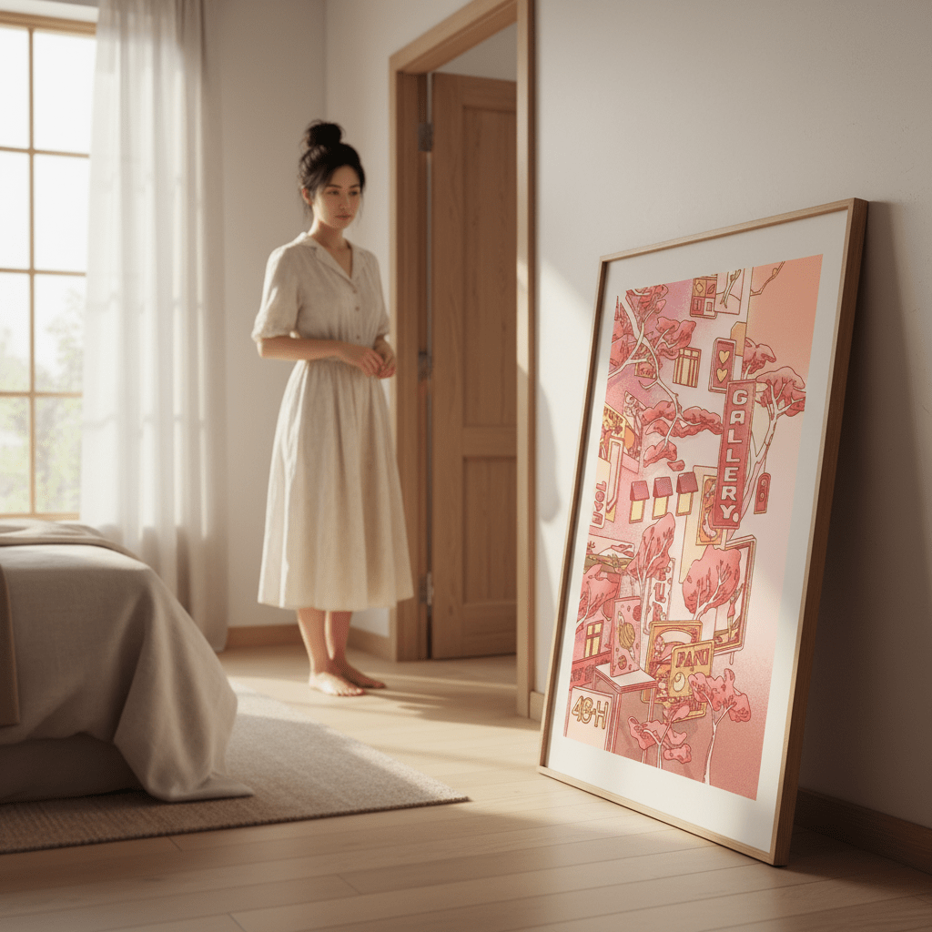 Sundays at the Sake Hotel I Sunset by Lauren Ly wall - art - picture - poster