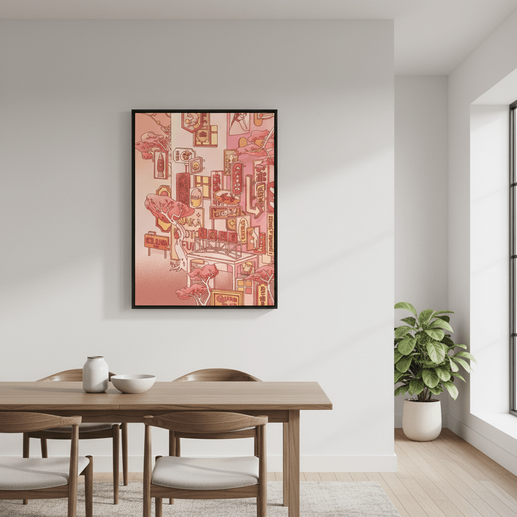 Sundays at the Sake Hotel Sunset II by Lauren Ly wall - art - picture - poster