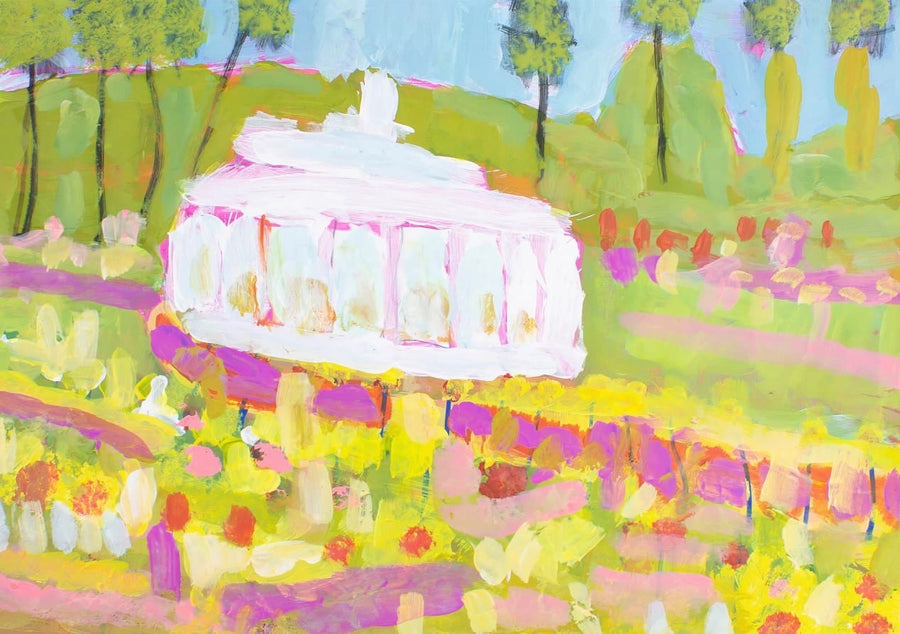 Sunlit Garden Greenhouse Bloom By David Smith