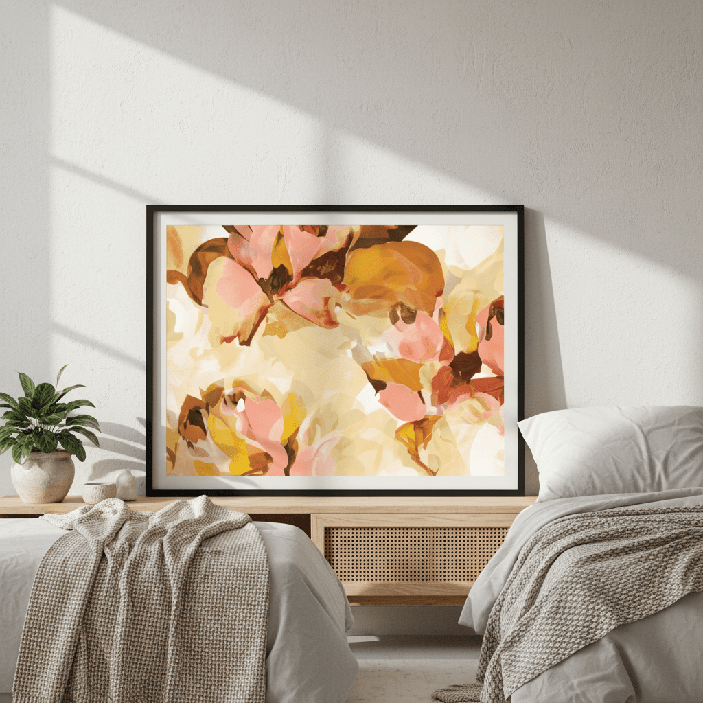 Sunny Floral by Deer Muskeeter wall - art - picture - poster