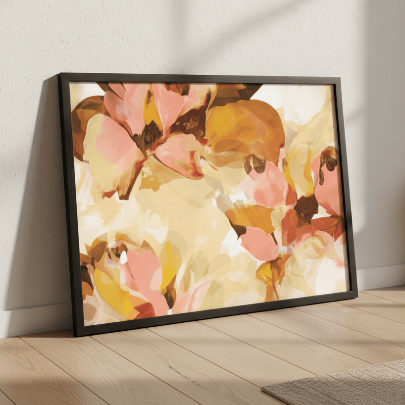 Sunny Floral by Deer Muskeeter wall - art - picture - poster