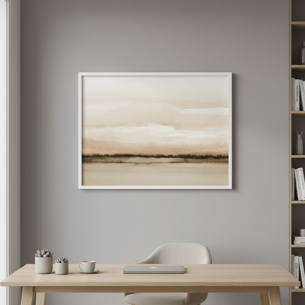 Sunset Fields by Deer Muskeeter wall - art - picture - poster