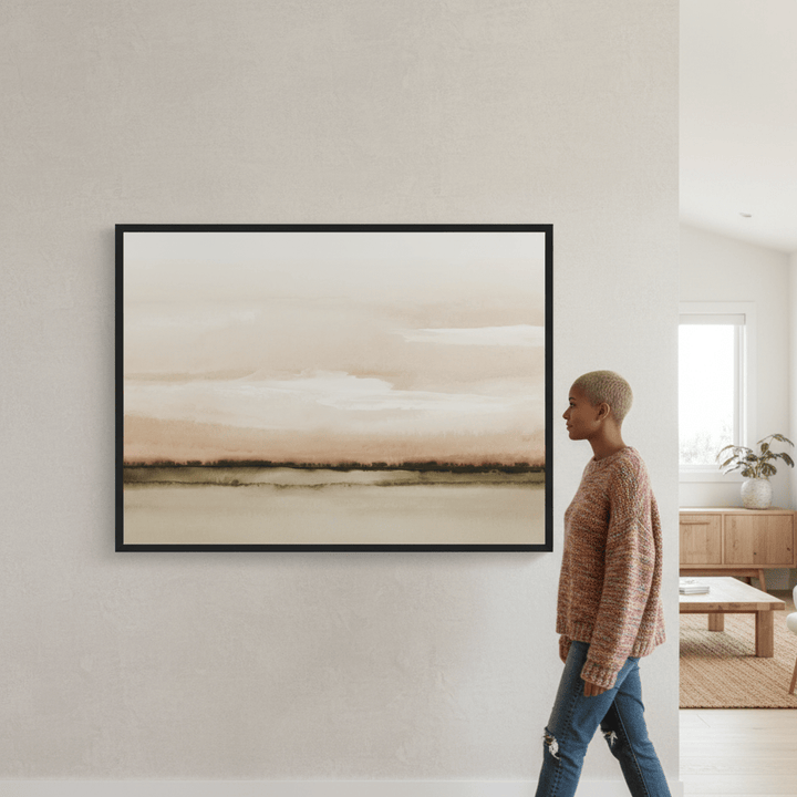 Sunset Fields by Deer Muskeeter wall - art - picture - poster