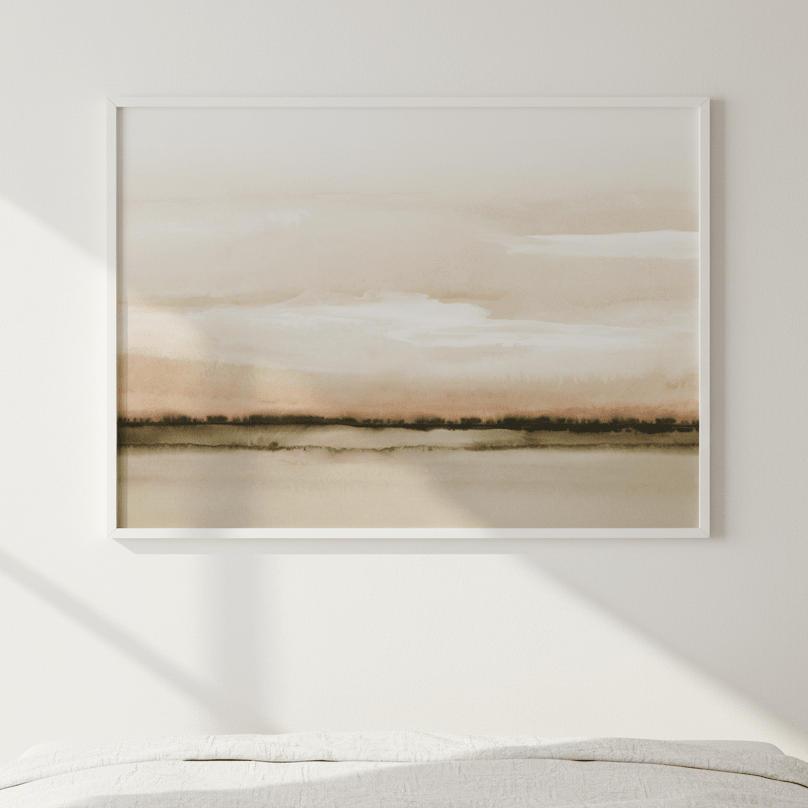 Sunset Fields by Deer Muskeeter wall - art - picture - poster