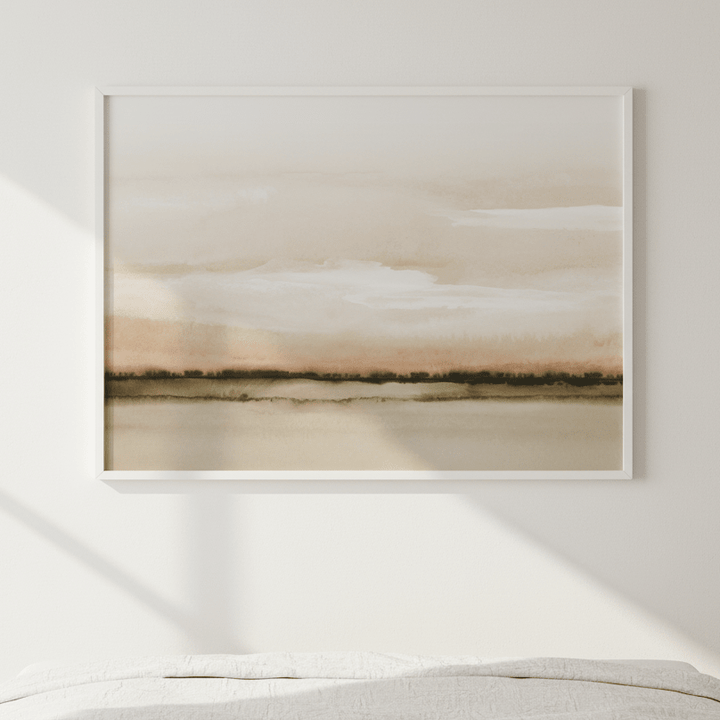 Sunset Fields by Deer Muskeeter wall - art - picture - poster