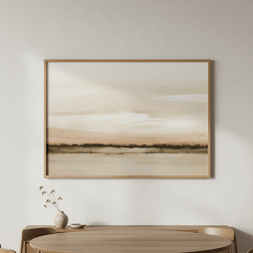 Sunset Fields by Deer Muskeeter wall - art - picture - poster