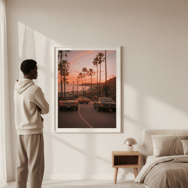 Sunset in Malibu by Gelica Peralta wall - art - picture - poster