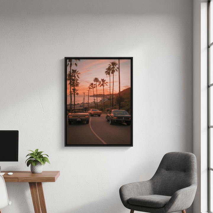 Sunset in Malibu by Gelica Peralta wall - art - picture - poster
