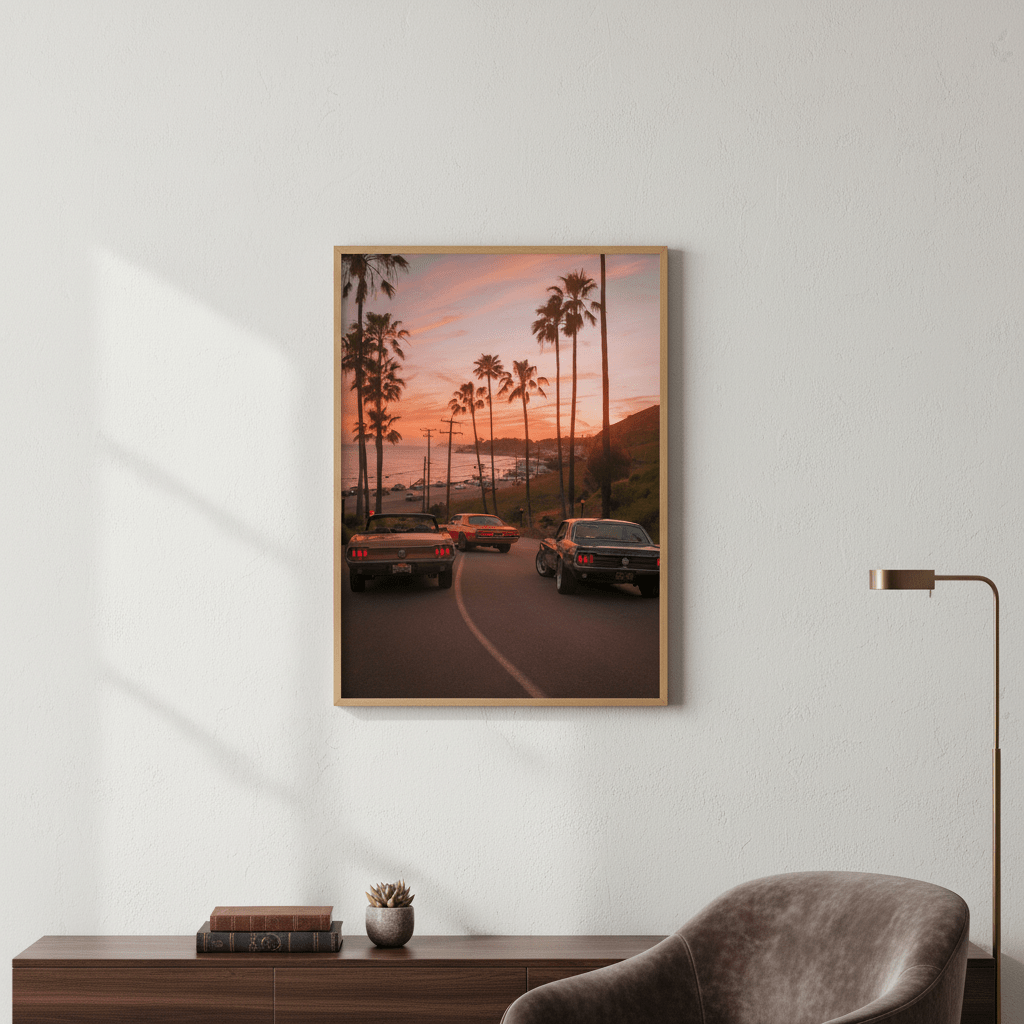 Sunset in Malibu by Gelica Peralta wall - art - picture - poster