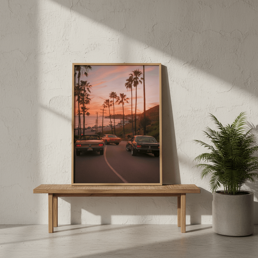 Sunset in Malibu by Gelica Peralta wall - art - picture - poster