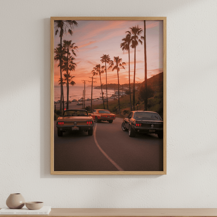 Sunset in Malibu by Gelica Peralta wall - art - picture - poster