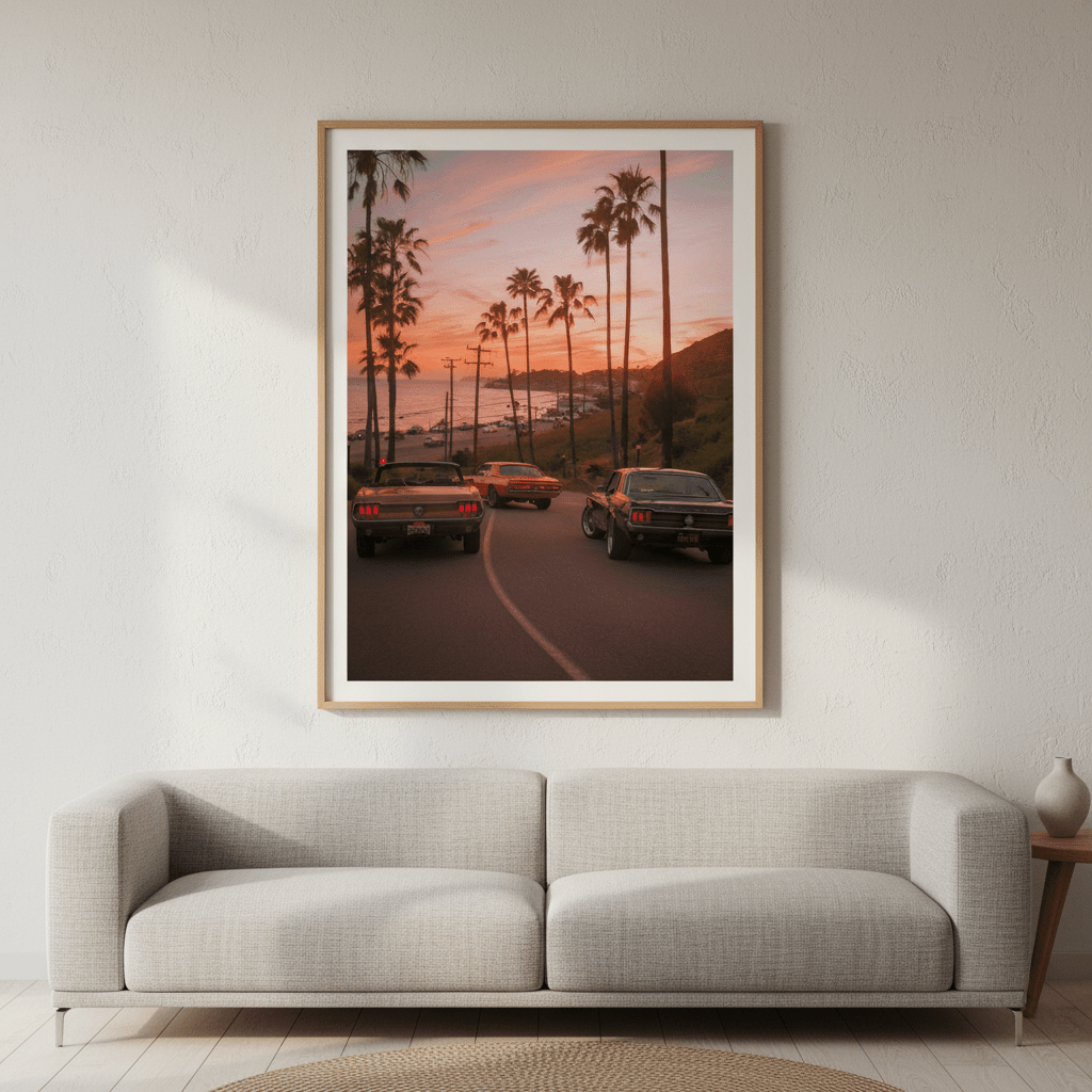 Sunset in Malibu by Gelica Peralta wall - art - picture - poster