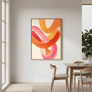 Sunset Intertwined Abstract Art wall - art - picture - poster