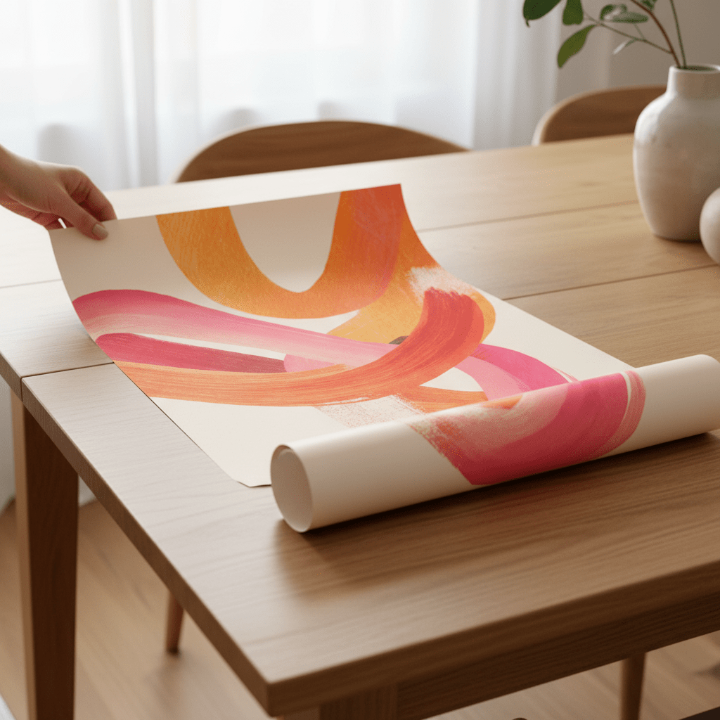 Sunset Intertwined Abstract Art wall - art - picture - poster