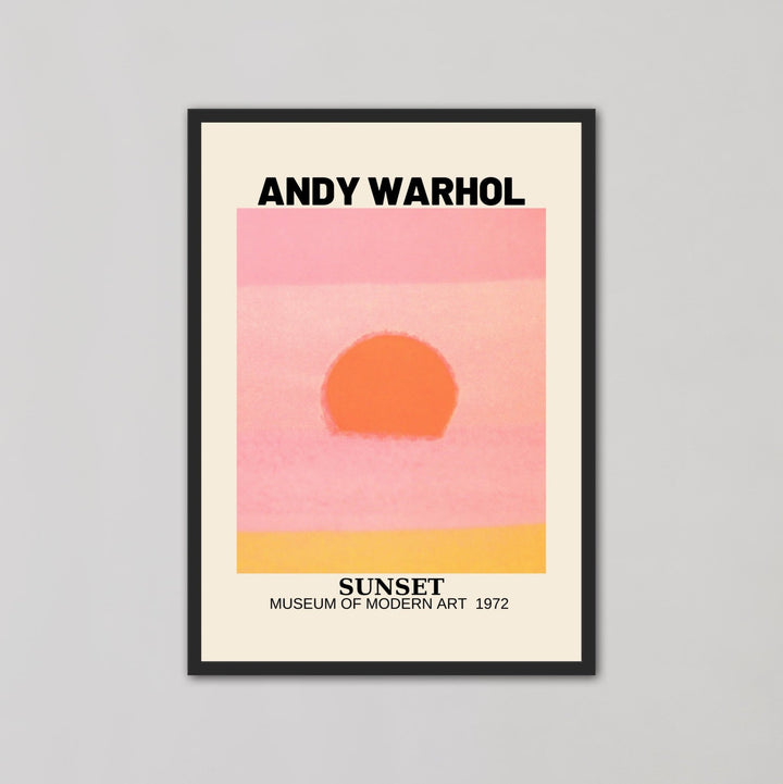 Sunset Pink Orange Yellow By Andy Warhol - Style My Wall