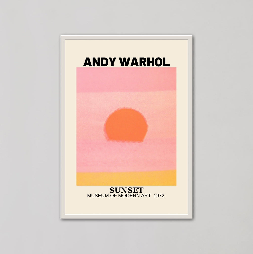 Sunset Pink Orange Yellow By Andy Warhol - Style My Wall