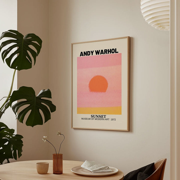 Sunset Pink Orange Yellow By Andy Warhol - Style My Wall