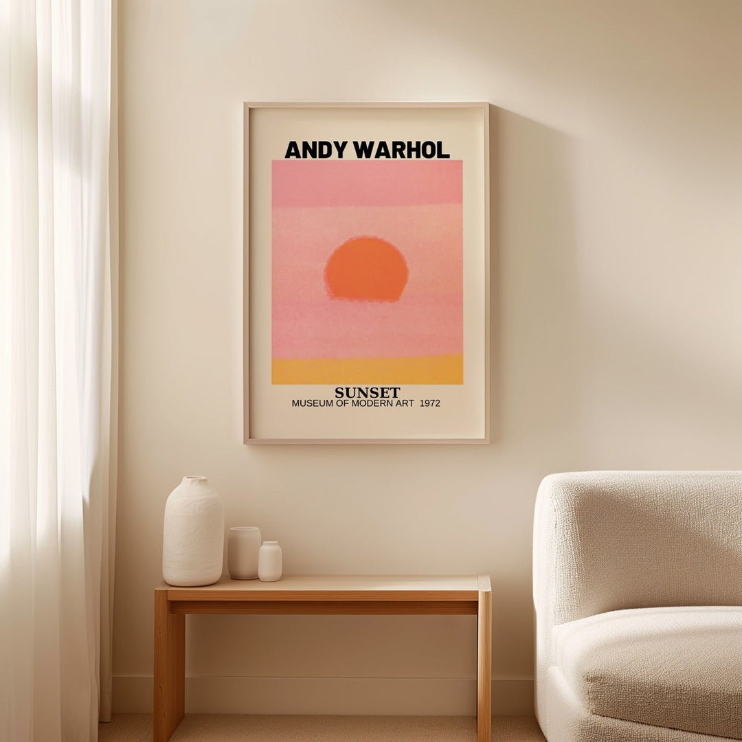 Sunset Pink Orange Yellow By Andy Warhol - Style My Wall