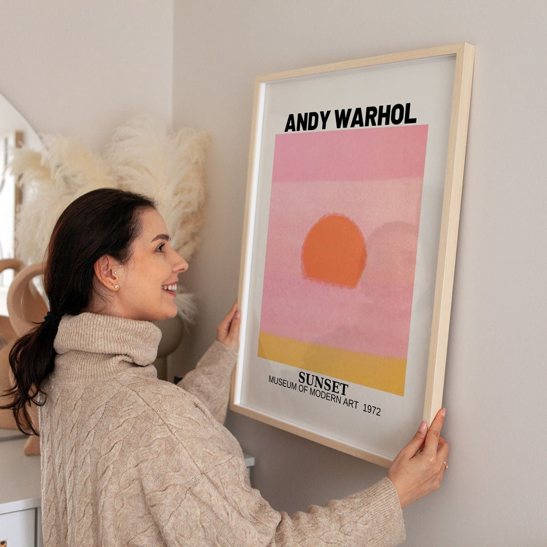 Sunset Pink Orange Yellow By Andy Warhol - Style My Wall