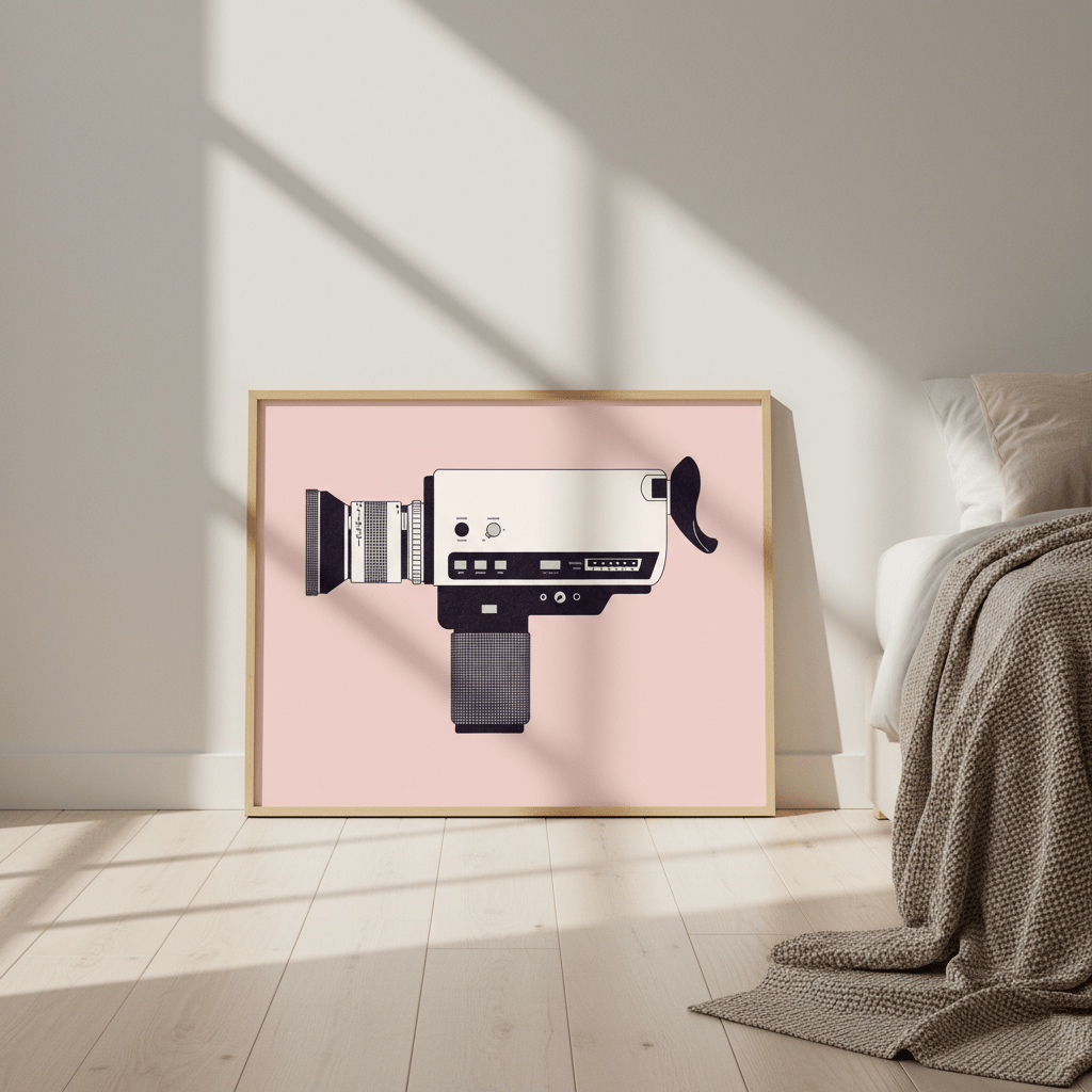 Super 8 Camera by Florent Bodart wall - art - picture - poster